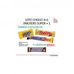 LOTE CHOCO 3+1 SNICKERS SUPER + 1 FE65J