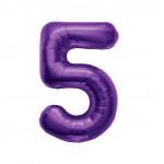 GLOBO FOIL 34" 87CM PURPURA NO.5