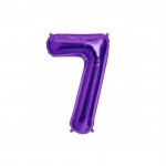 GLOBO FOIL 34" 87CM PURPURA NO.7