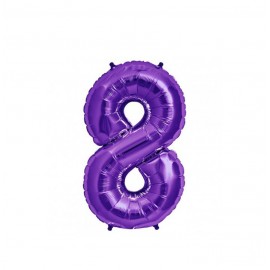GLOBO FOIL 34" 87CM PURPURA NO.8