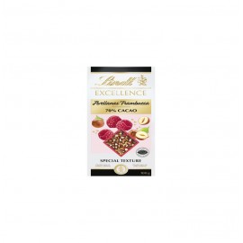 LINDT EXCELL. FRAMBUESA AVELLANA 70% CACAO 20X100GR
