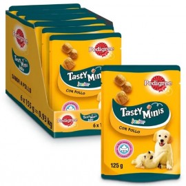 PEDIGREE TASTY MINIS JUNIOR POLLO 6x125GRS.CF87M