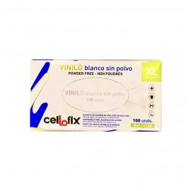 GUANTES VINILO S/POLVO T/XL 100UN.