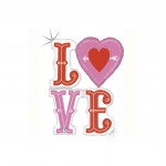 GLOBO FOIL 46" 117CM HOLOGRAFICO "LOVE"