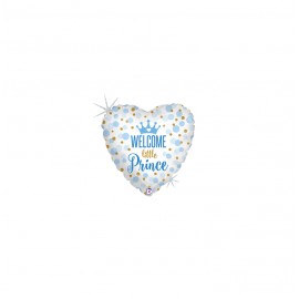 GLOBO FOIL 18" 46CM "WELCOME PRINCIPE"