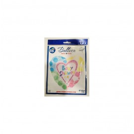 GLOBO FOIL 18" 45CM CORAZON "BABY SHOWER"