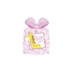 GLOBO FOIL 28" 71CM REGALO JIRAFA "BABY GIRL"