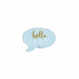 GLOBO FOIL 24" 61CM NUBE AZUL "HELLO BABY"