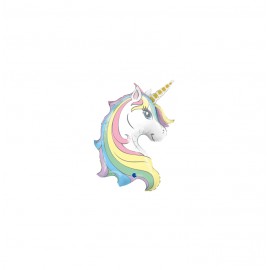 GLOBO FOIL 39" 99CM CABEZA UNICORNIO