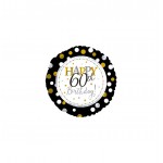 GLOBO FOIL 17" 43CM "HAPPY 60 BIRTHDAY"