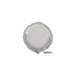 GLOBO FOIL 32" REDONDO PLATA