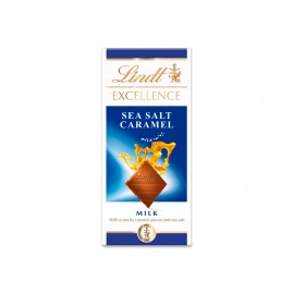 LINDT EXCELL. SEA SALT CARAMEL MILK 20X100GR.