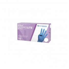 GUANTES NITRILO DERMOLITE S/POLVO TALLA M 100U