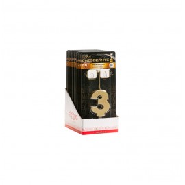 VELA NO 3 ORO CHISPEANTE COD. 345436