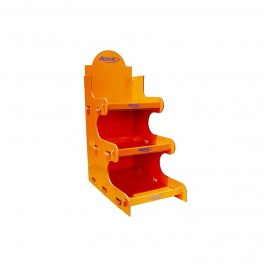 PLV EXPOSITOR MECHERO CARTON NARANJA .