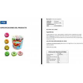 DONUT GUMMY CANDY 30X10GR.