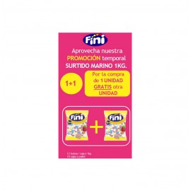 LOTE FINI 1+1 SURTIDO MARINO FOAM BOLSA 1KG.