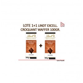 LOTE 1+1 LINDT EXCELL. CROQUANT WAFFER 100GR.