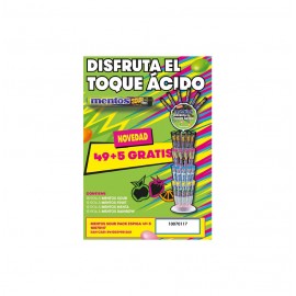 LOTE MENTOS SOUR PACK ESPIGA 49+5UN.