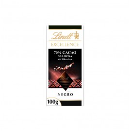 LINDT EXCELL. 70% CACAO HIMALAYAN SALT 20X100GR.