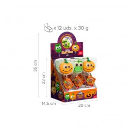 PIRULETA NUBE CHOCOLATE CALABAZA Y FRANKI 12X30GR.
