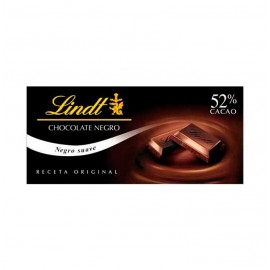 LINDT NEGRO SUAVE 52% 19X125G