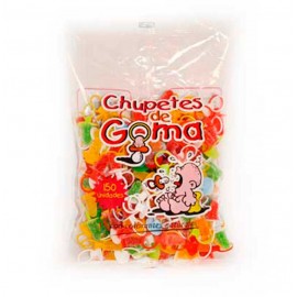 CHUPAS GOMA BOLSA 100UN.