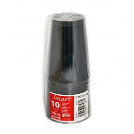 VASOS 10U.30CL. NEGRO