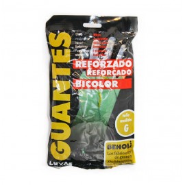 GUANTES BICOLOR REFORZADO (TALLA L)