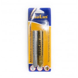 MOLIN 2 ROTULADORES PERM.ORO/PLATA REF.RTM230-02