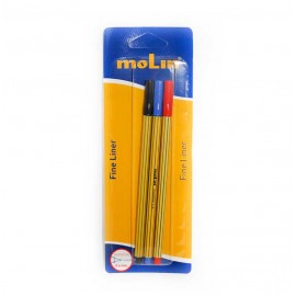 MOLIN 3 ROTULADORES FINE LINER SURT.R.RRFL290-03S