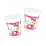 HELLO KITTY VASOS 200ML.8UN.