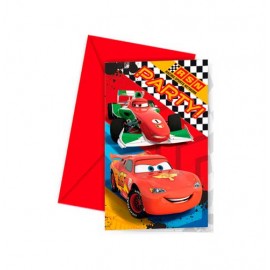 CARS INVITACION 6X24U.